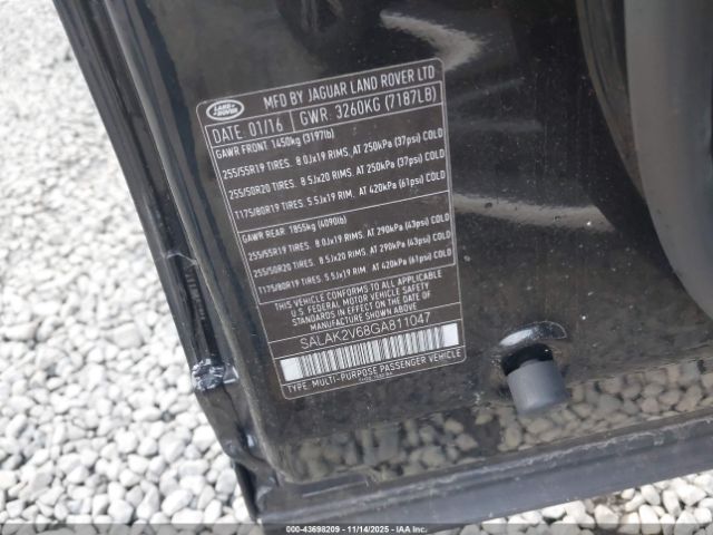 2016 LAND ROVER LR4 SALAK2V68GA811047 Photo 8