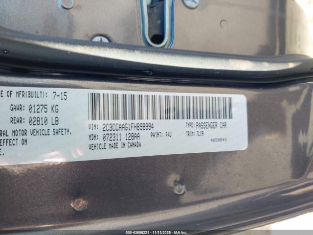 2015 CHRYSLER 300 2C3CCAAG1FH898994 Photo 8