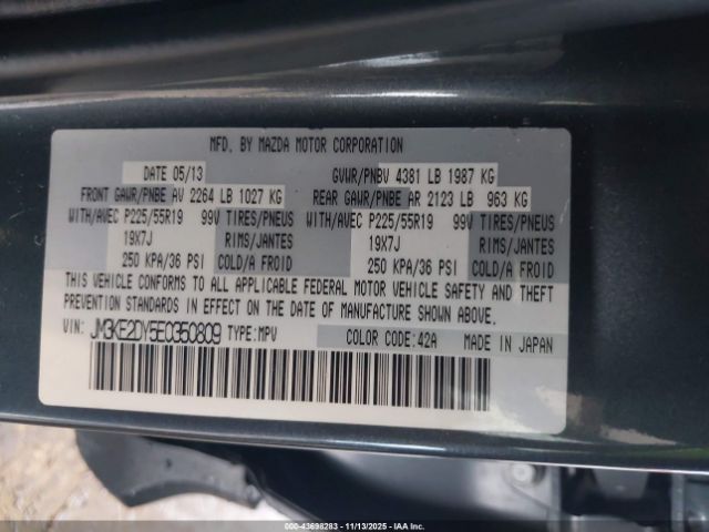 2014 MAZDA CX-5 JM3KE2DY5E0350809 Photo 8