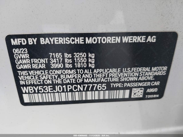 2023 BMW I7 WBY53EJ01PCN77765 Photo 8