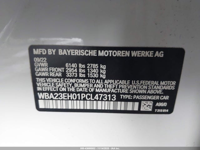2023 BMW 740 WBA23EH01PCL47313 Photo 8