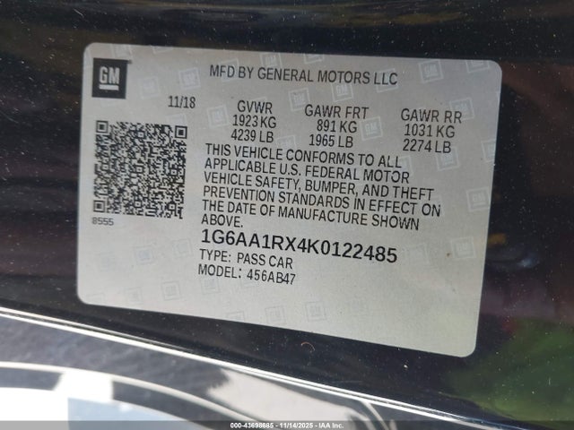2019 CADILLAC ATS 1G6AA1RX4K0122485 Photo 8