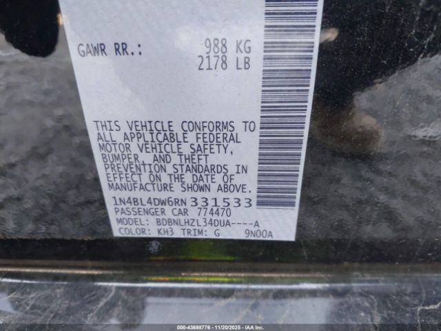 2024 NISSAN ALTIMA 1N4BL4DW6RN331533 Photo 8