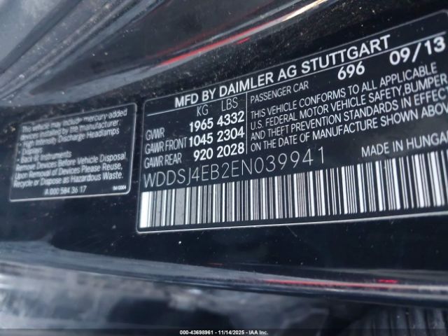 2014 MERCEDES-BENZ CLA 250 WDDSJ4EB2EN039941 Photo 8