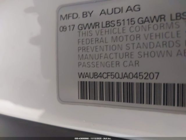 2018 AUDI S5 WAUB4CF50JA045207 Photo 8