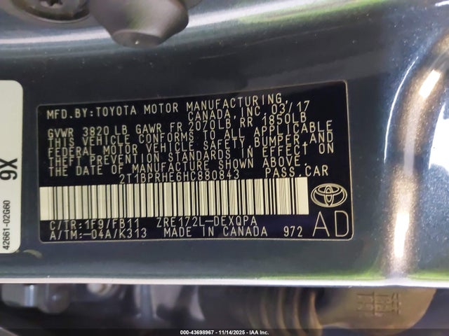 Toyota Corolla 2017 2T1BPRHE6HC880843 Image 26