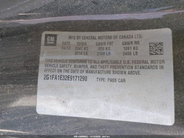 2014 CHEVROLET CAMARO 2G1FA1E32E9171290 Photo 8