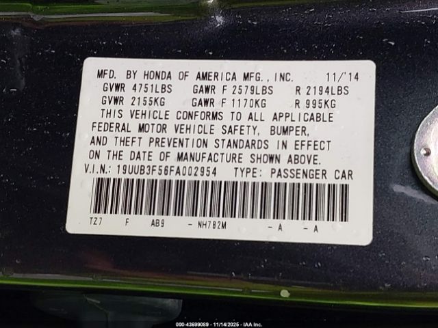 2015 ACURA TLX 19UUB3F56FA002954 Photo 8