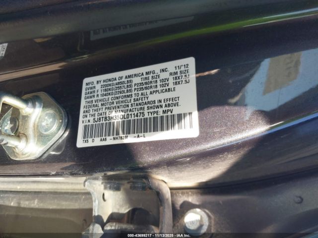 2013 ACURA RDX 5J8TB3H35DL011475 Photo 8