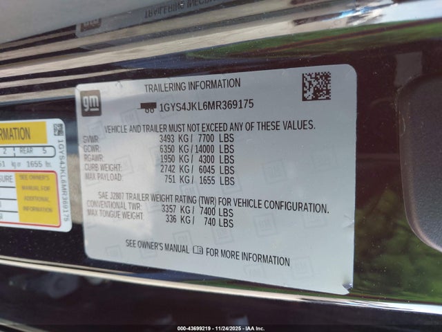 2021 CADILLAC ESCALADE ESV 1GYS4JKL6MR369175 Photo 8