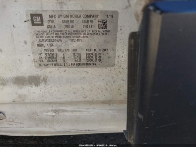 2019 BUICK ENCORE KL4CJASB7KB791546 Photo 8