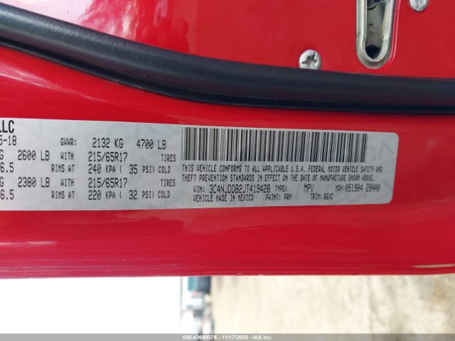 2018 JEEP COMPASS 3C4NJDDB2JT419428 Photo 8