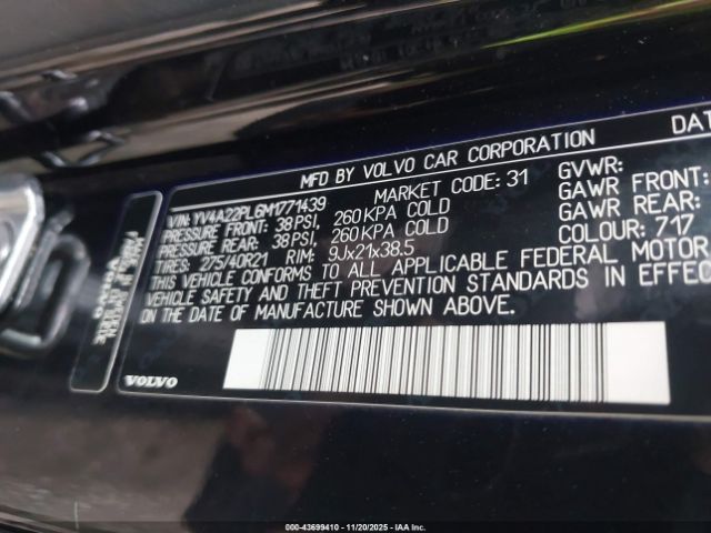 2021 VOLVO XC90 YV4A22PL6M1771439 Photo 8