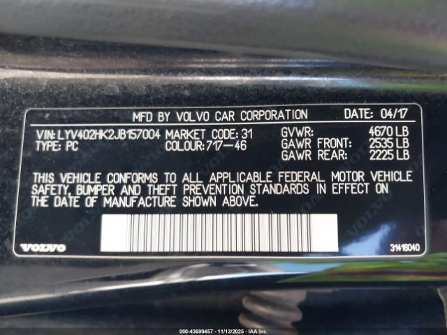 2018 VOLVO S60 INSCRIPTION LYV402HK2JB157004 Photo 8