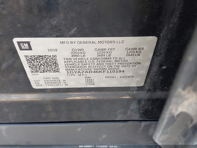 2019 CADILLAC XT4 1GYAZAR46KF110194 Photo 8