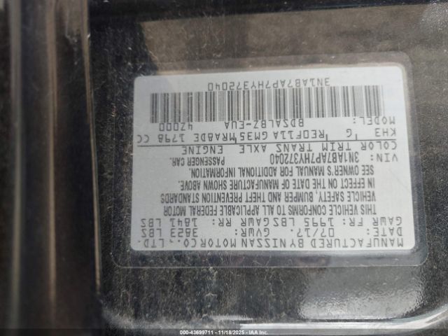 2017 NISSAN SENTRA 3N1AB7AP7HY372040 Photo 8