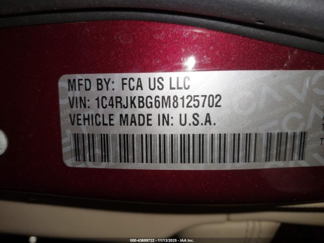 2021 JEEP GRAND CHEROKEE L 1C4RJKBG6M8125702 Photo 8
