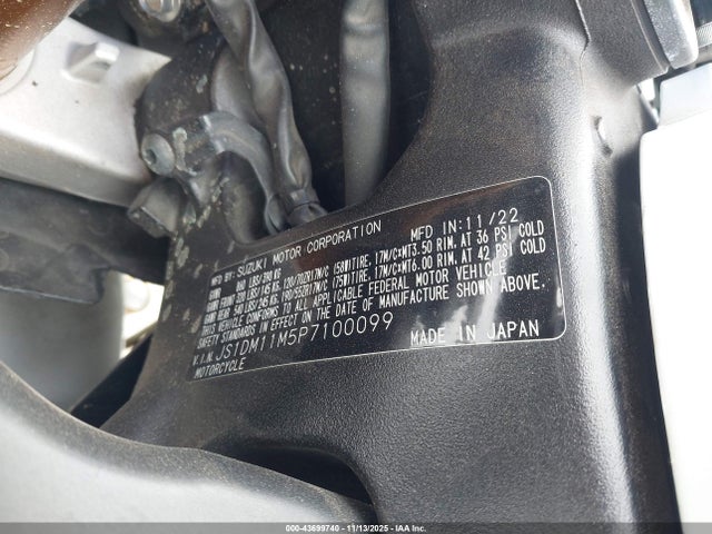 JS1DM11M5P7100099 Suzuki Gsx-r1000 R