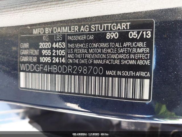 2013 MERCEDES-BENZ C 250 WDDGF4HB0DR298700 Photo 8