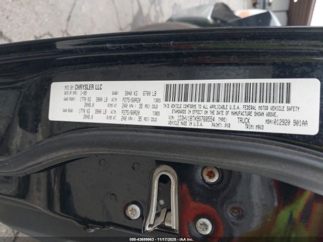 2009 DODGE RAM 1500 1D3HV18TX9S768554 Photo 8