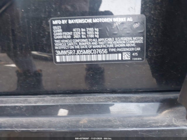 2021 BMW 330I 3MW5R7J05M8C07656 Photo 8