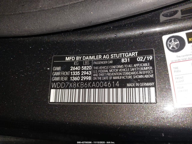 2019 MERCEDES-BENZ AMG GT 63 4-DOOR COUPE WDD7X8KB6KA004614 Photo 8