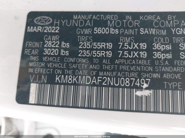 2022 HYUNDAI IONIQ 5 KM8KMDAF2NU087497 Photo 8