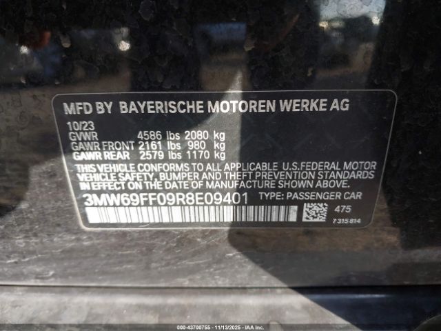 2024 BMW 3 SERIES 3MW69FF09R8E09401 Photo 8