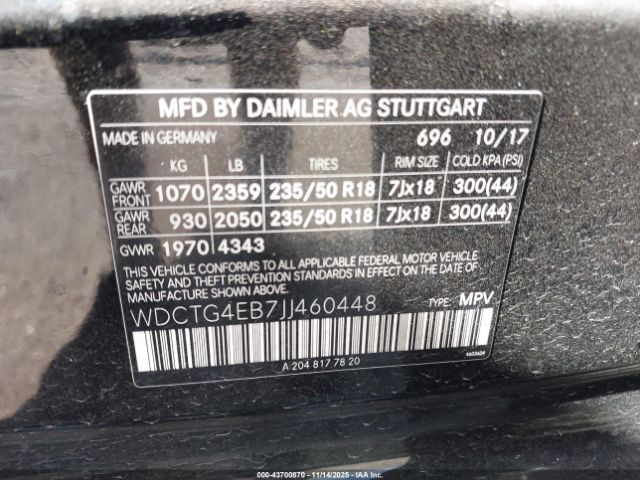 2018 MERCEDES-BENZ GLA 250 WDCTG4EB7JJ460448 Photo 8