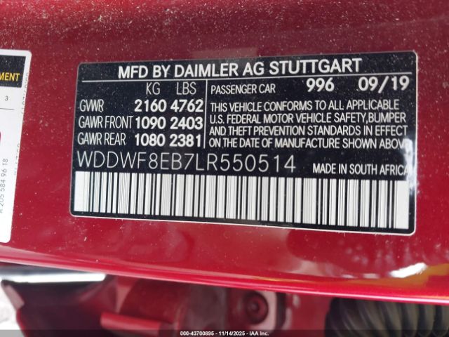 2020 MERCEDES-BENZ C 300 WDDWF8EB7LR550514 Photo 8