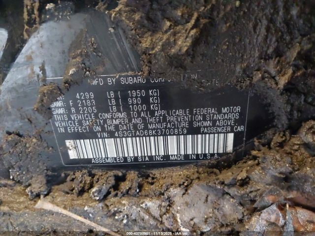 2019 SUBARU IMPREZA 4S3GTAD68K3700859 Photo 8