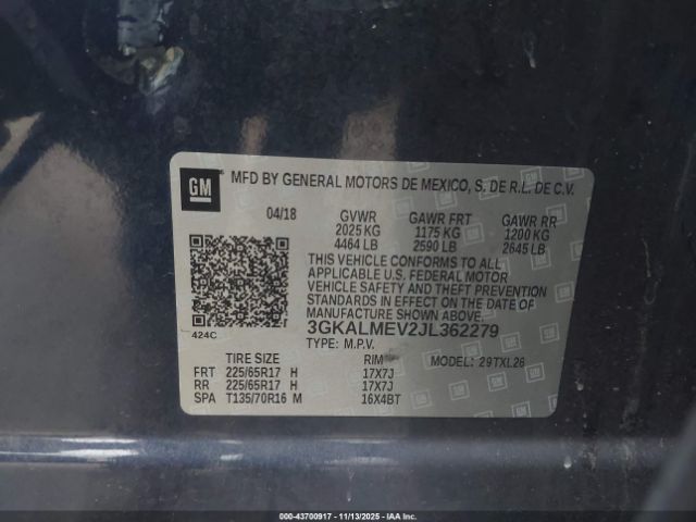 2018 GMC TERRAIN 3GKALMEV2JL362279 Photo 8