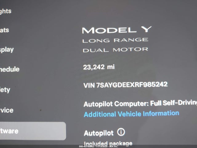 Tesla Model Y Long Range Dual Motor All-wheel Drive 2024 7SAYGDEEXRF985242 Image 16