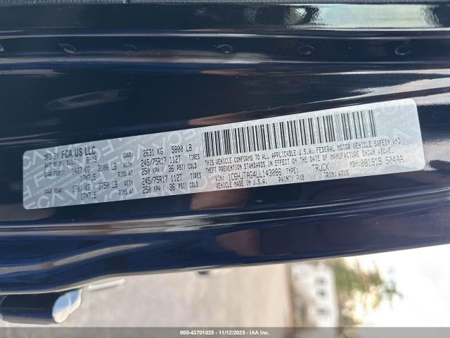 2020 JEEP GLADIATOR 1C6HJTAG4LL143086 Photo 8