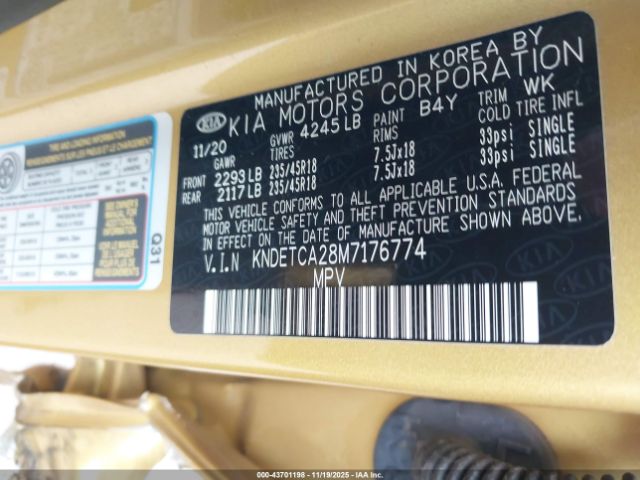 2021 KIA SELTOS KNDETCA28M7176774 Photo 8