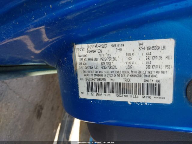 2000 DODGE DAKOTA 1B7GG2AN5YS666299 Photo 8