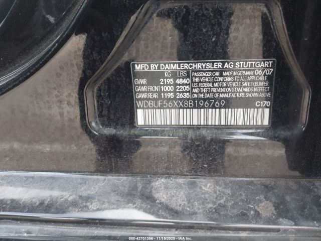 2008 MERCEDES-BENZ E 350 WDBUF56XX8B196769 Photo 8