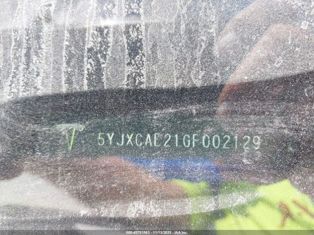 2016 TESLA MODEL X 5YJXCAE21GF002129 Photo 8