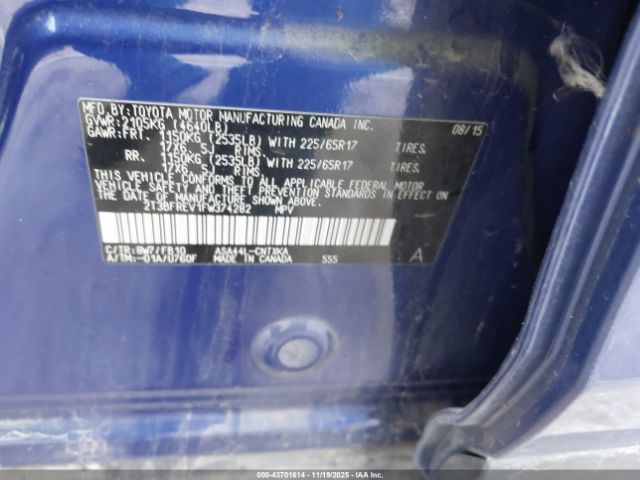 2015 TOYOTA RAV4 2T3BFREV1FW374282 Photo 8