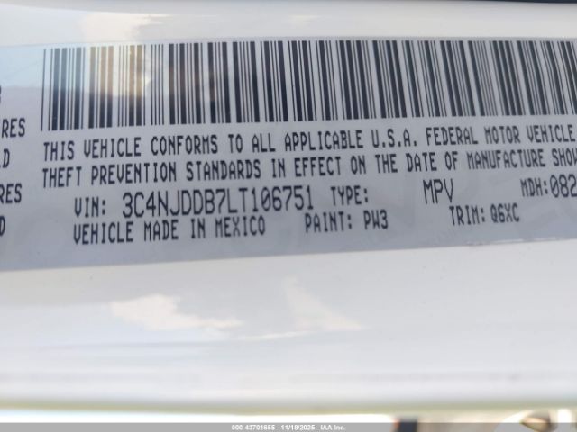 2020 JEEP COMPASS 3C4NJDDB7LT106751 Photo 8