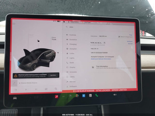 2018 TESLA MODEL 3 5YJ3E1EA6JF108888 Photo 6