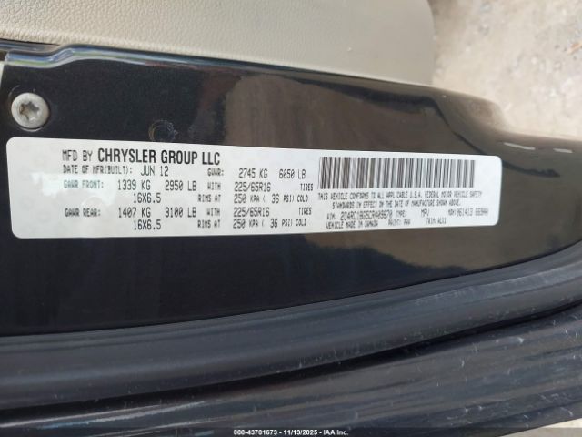 2012 CHRYSLER TOWN & COUNTRY 2C4RC1BG5CR409670 Photo 8