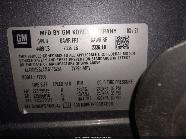 2021 BUICK ENCORE GX KL4MMESL4MB175284 Photo 8