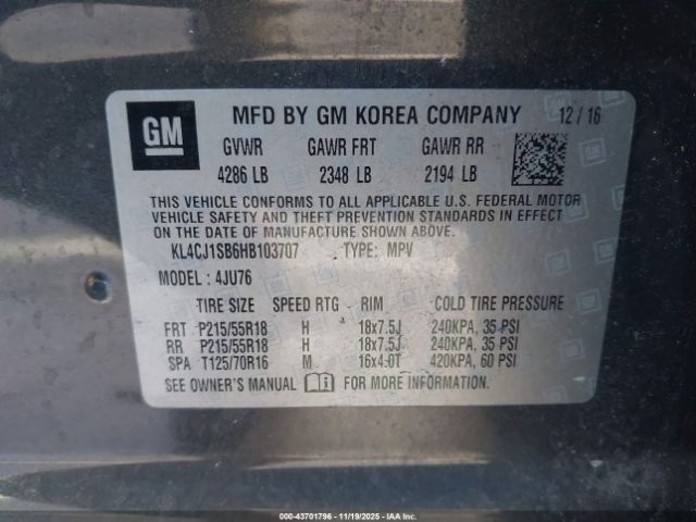 2017 BUICK ENCORE KL4CJ1SB6HB103707 Photo 8