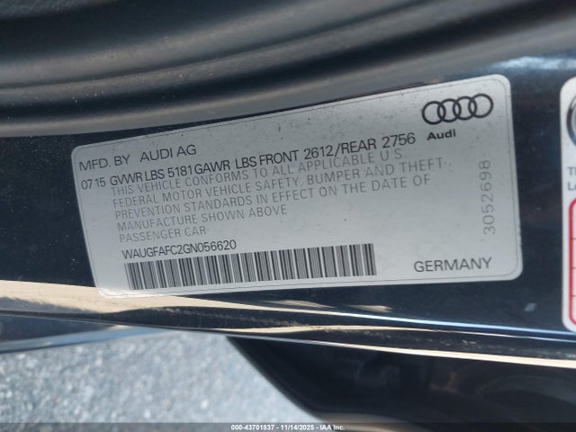 2016 AUDI A6 WAUGFAFC2GN056620 Photo 8