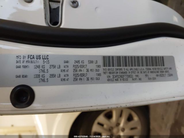 2015 DODGE JOURNEY 3C4PDCAB2FT720531 Photo 8