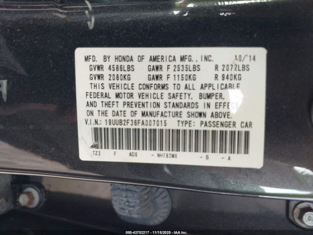2015 ACURA TLX 19UUB2F36FA007015 Photo 8