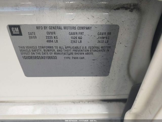 2010 CADILLAC CTS 1G6DE5EG5A0106633 Photo 8