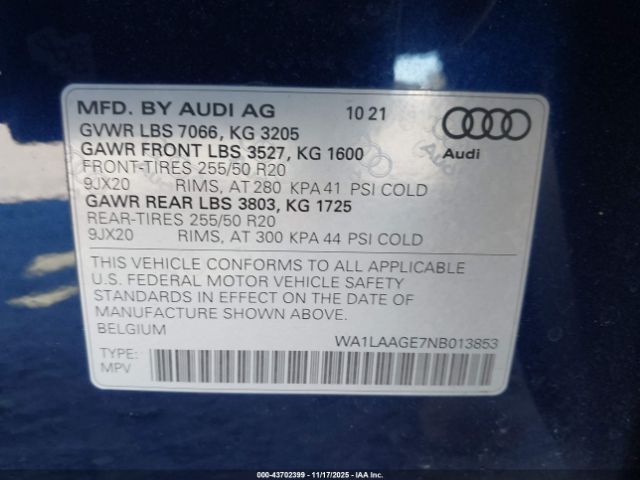 2022 AUDI E-TRON WA1LAAGE7NB013853 Photo 8