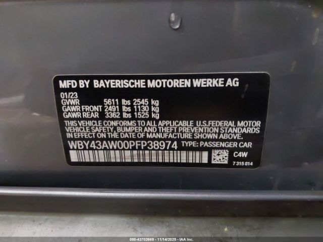 2023 BMW I4 WBY43AW00PFP38974 Photo 8